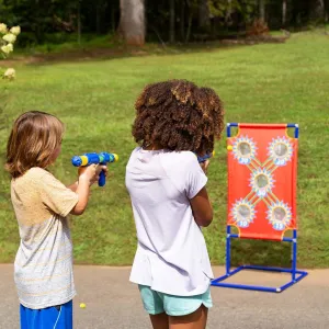 Hearthsong Target Blaster Game Set with Two Blasters & 24 Foam Balls