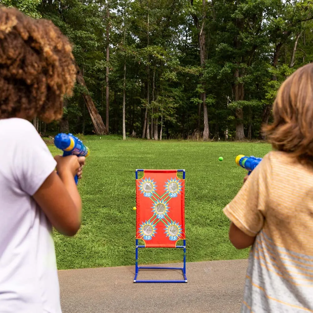 Hearthsong Target Blaster Game Set with Two Blasters & 24 Foam Balls