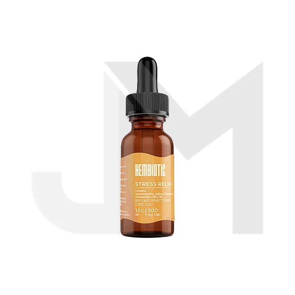 Hembiotic 500mg Broad-Spectrum Functional CBD Oil - 15ml