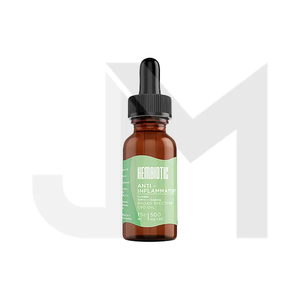 Hembiotic 500mg Broad-Spectrum Functional CBD Oil - 15ml
