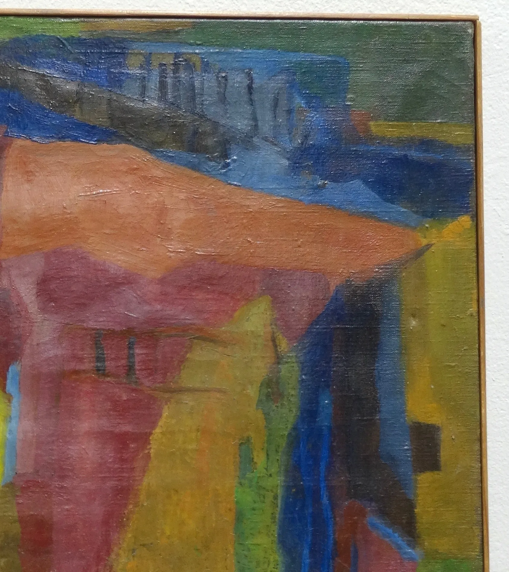 Henri d’Amfreville 1933 Signed Abstract Oil Painting