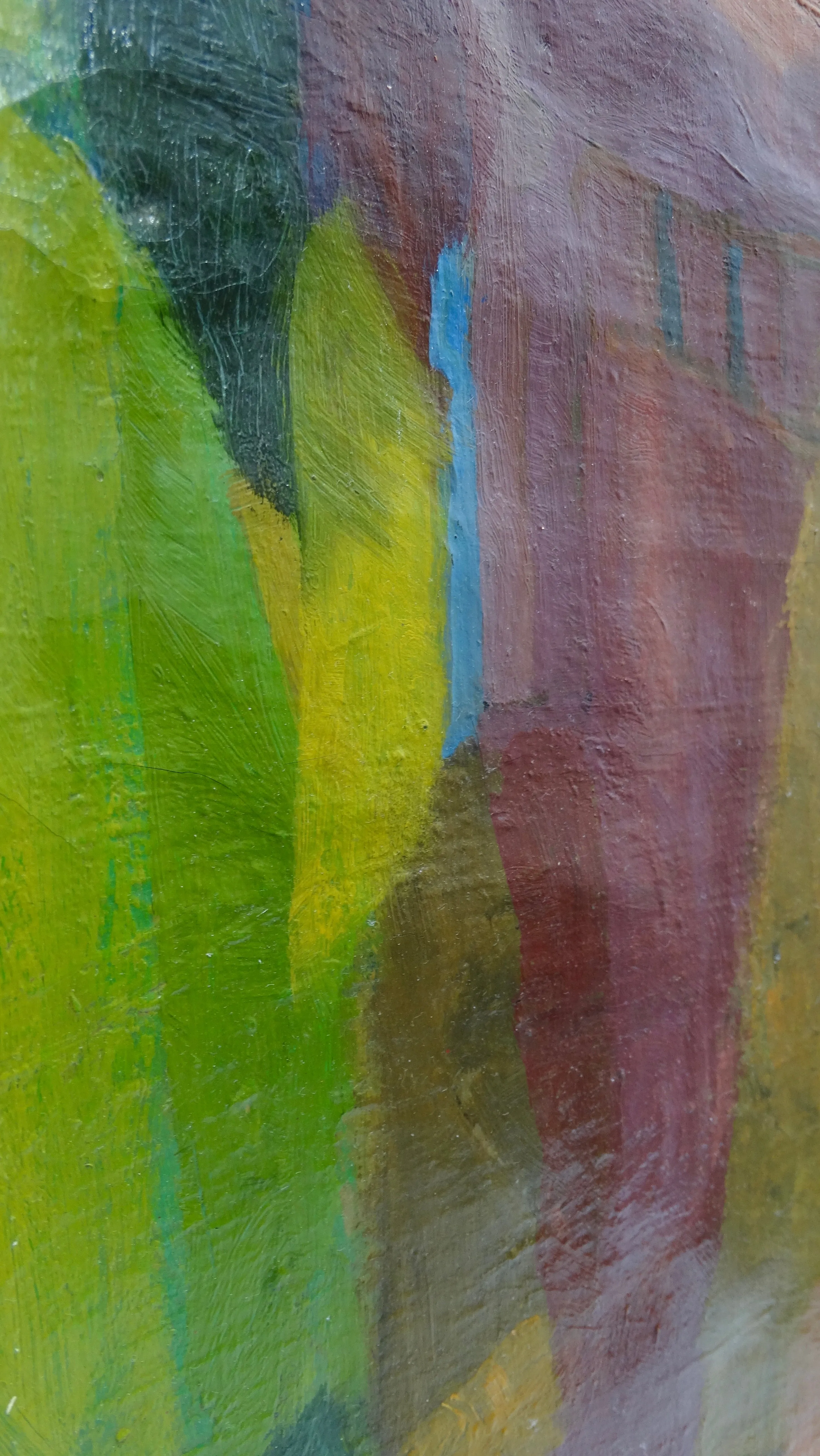 Henri d’Amfreville 1933 Signed Abstract Oil Painting