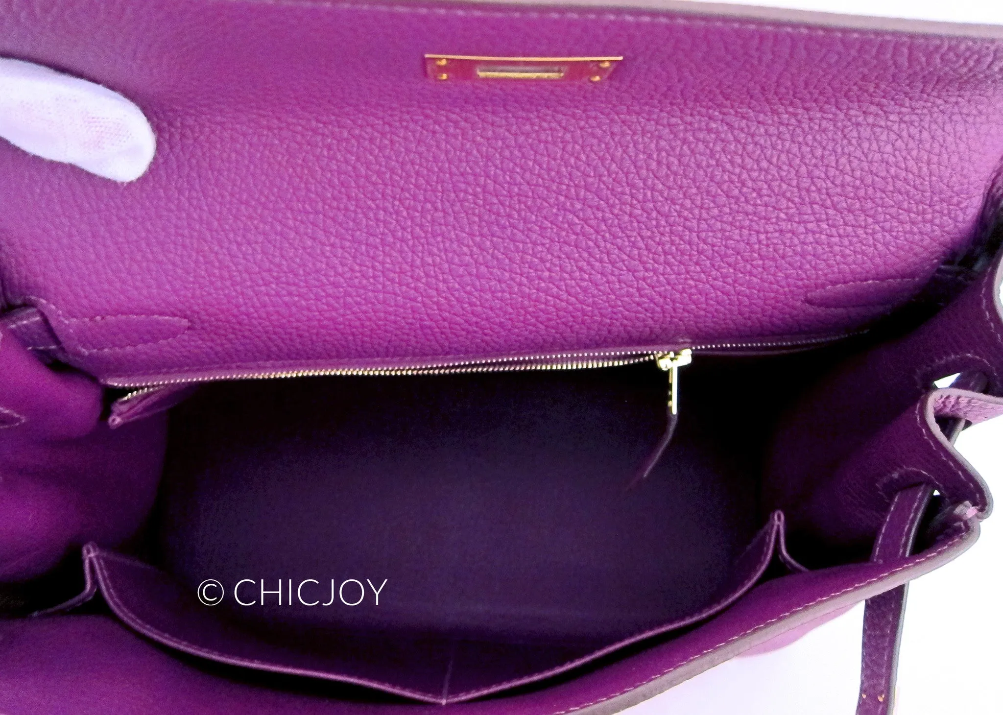 Hermes Anemone 28cm Retourne Kelly GHW
