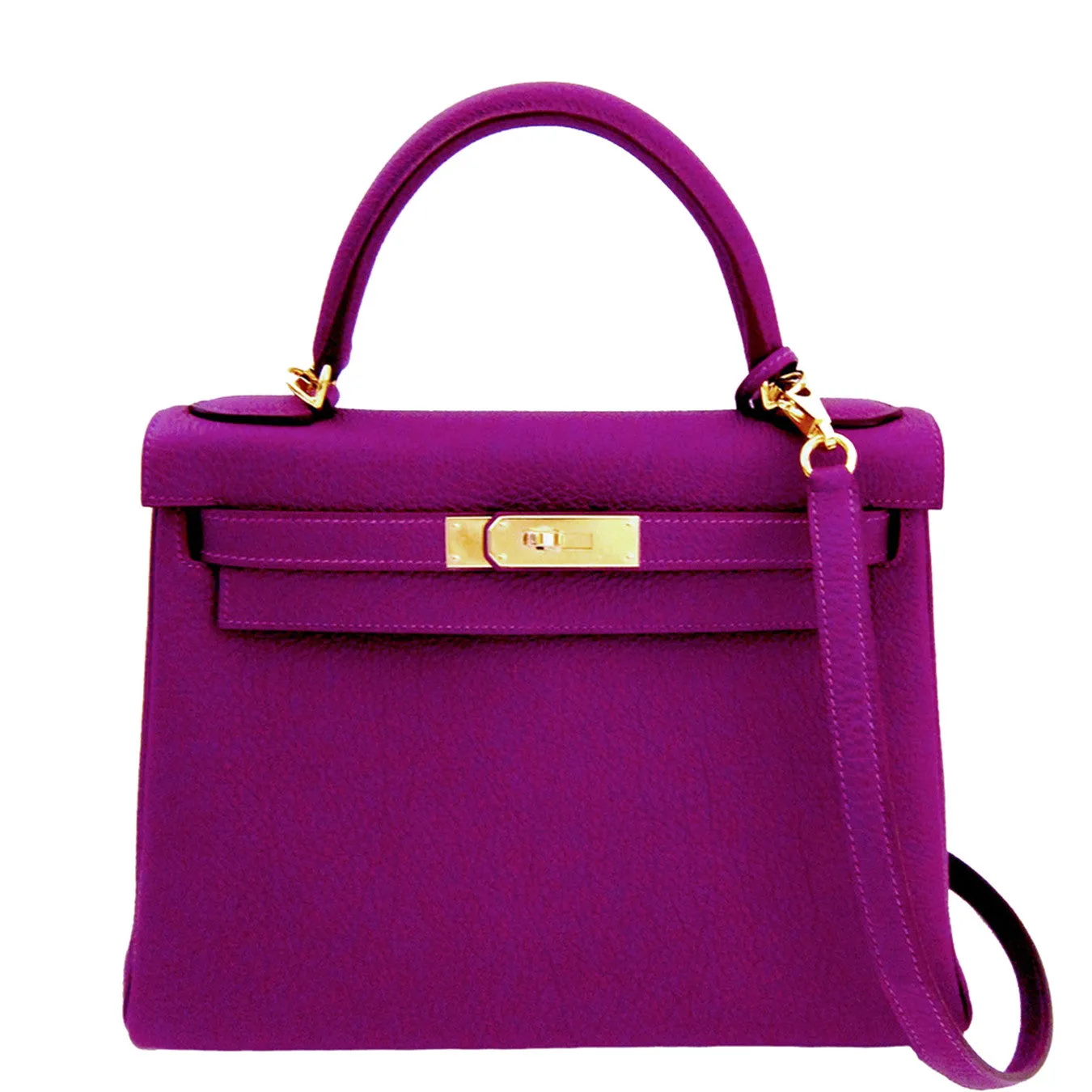 Hermes Anemone 28cm Retourne Kelly GHW