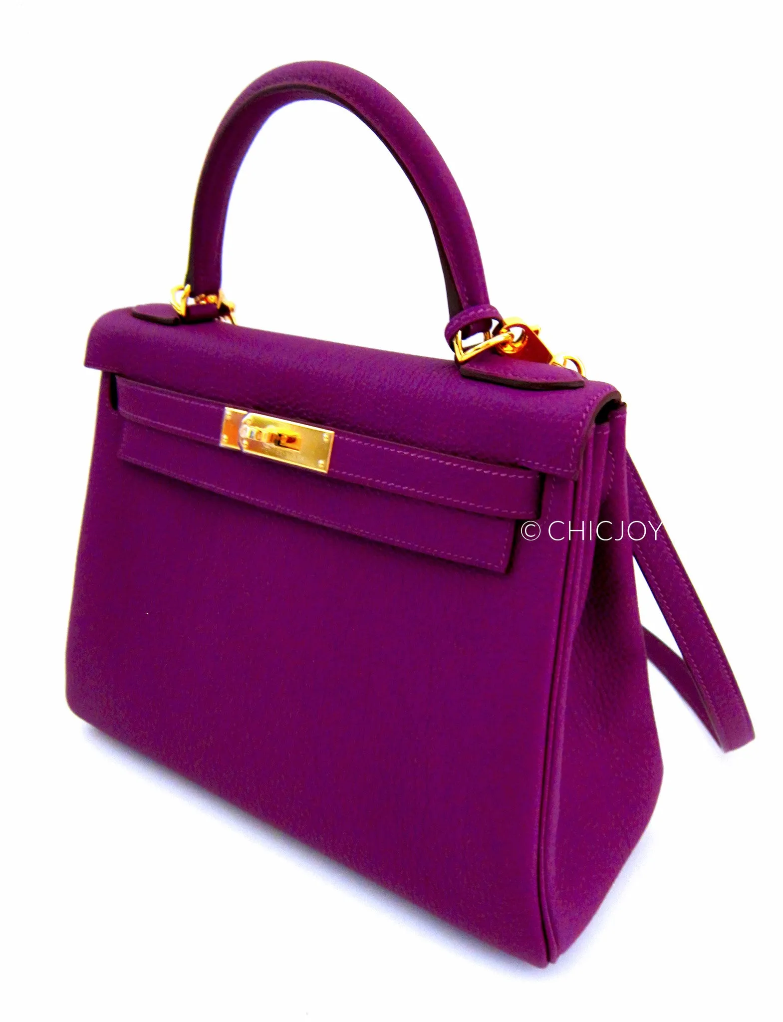 Hermes Anemone 28cm Retourne Kelly GHW