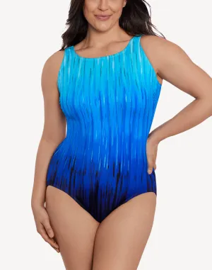 High Energy Scoop Back High Neck One Piece