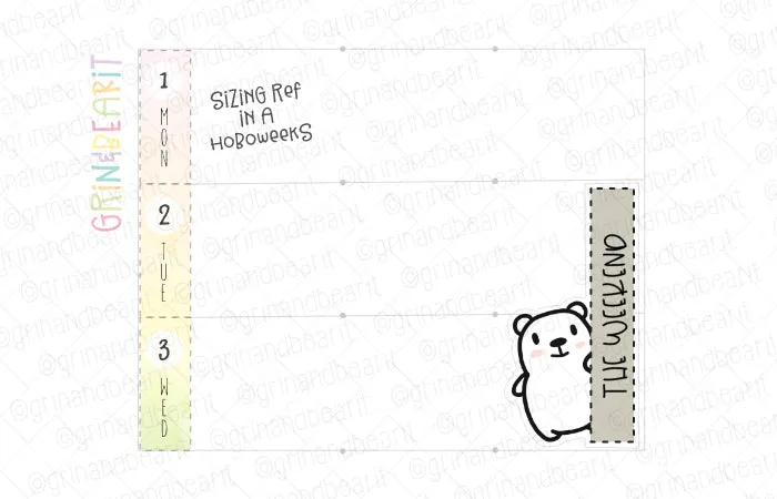 Hobo Wknd Barry! - Barry the Bear Stickers (BB140)