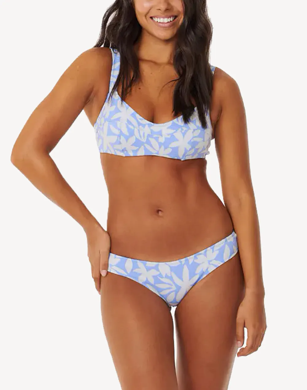 Holiday Tropics D/DD Crop Bikini Top