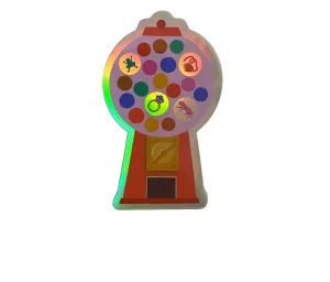 Holographic Gumball Machine Vinyl Sticker