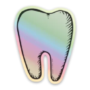 Holographic Tooth Sticker