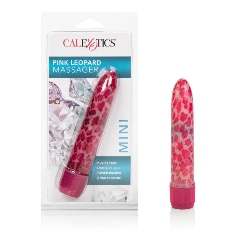 Houstons Pink Leopard Massager 4.5in