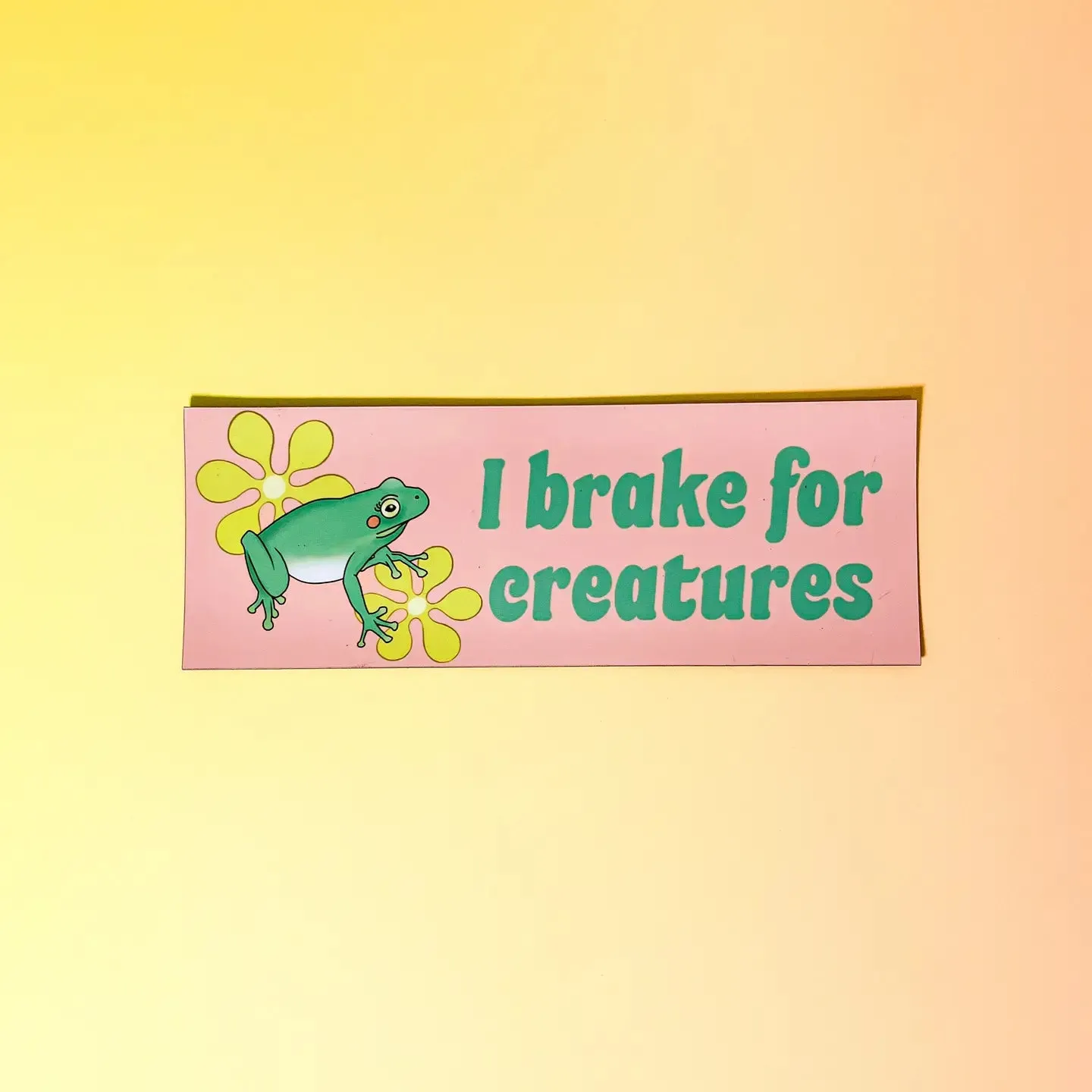 I brake for creatures Car Magnet