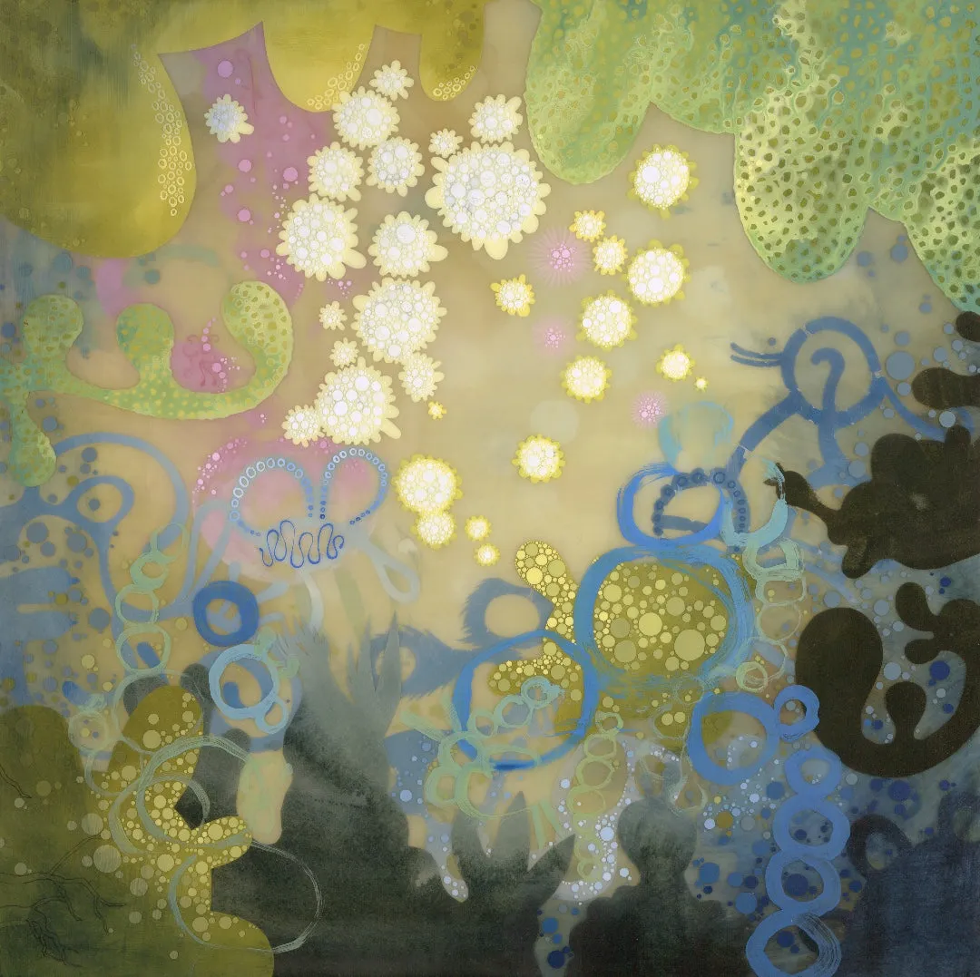 I Remember the Sun  Original Painting by Nancy Tobin -Large Abstract Artwork