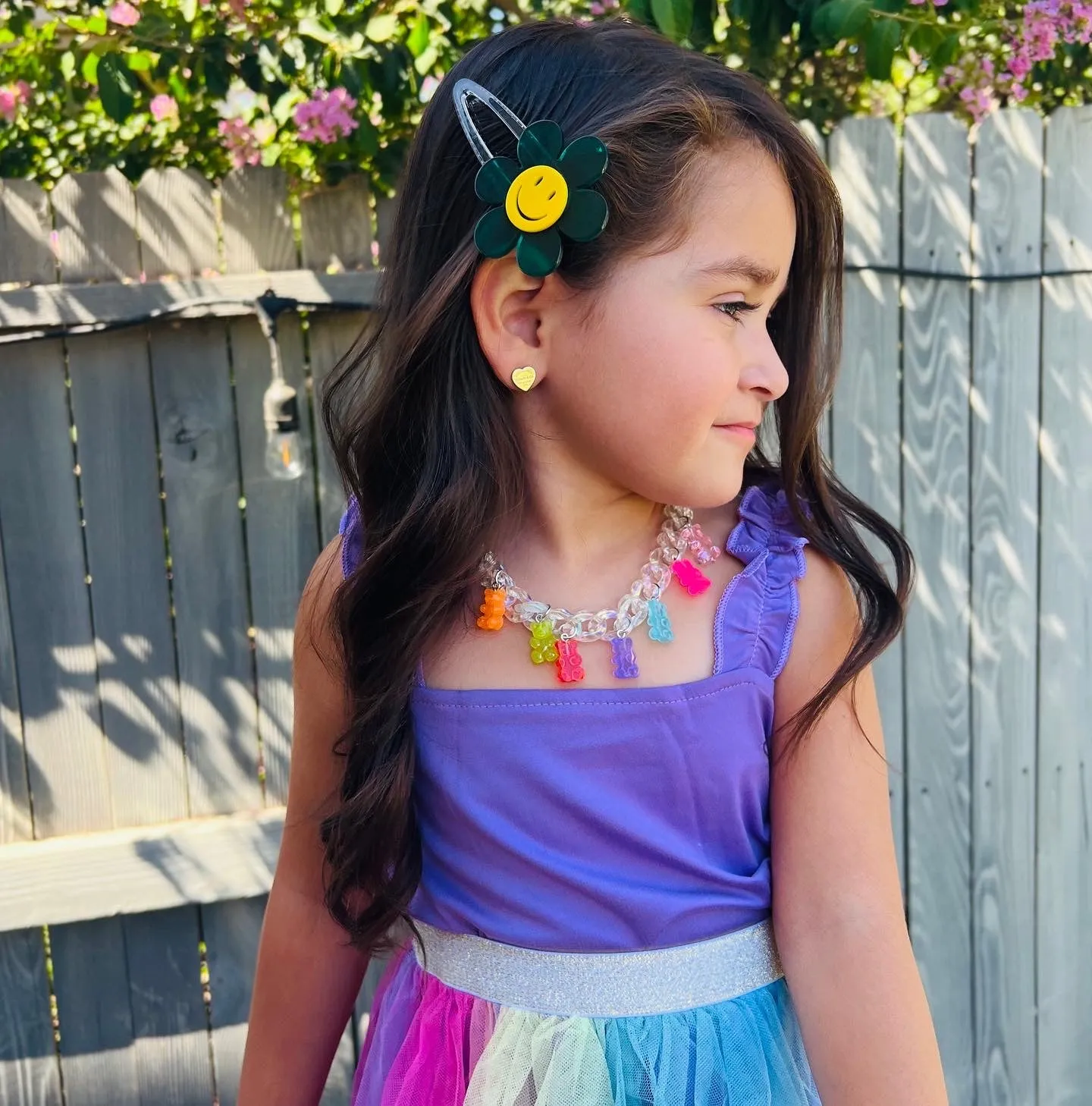 Ice Ice Baby Rainbow Bears Choker Necklace