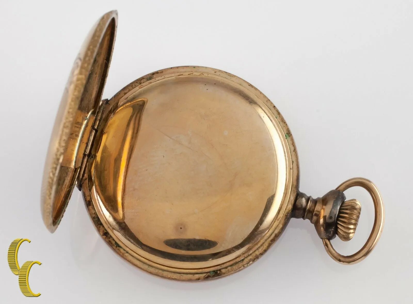 Illinois Full Hunter Gold Filled Antique Pocket Watch Gr 35 0S 15 Jewel
