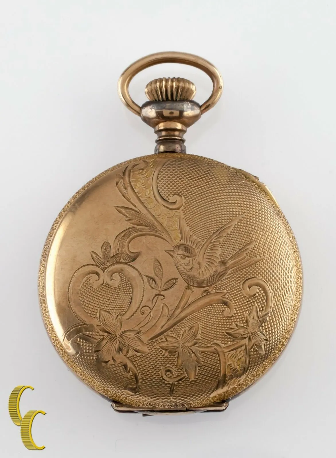 Illinois Full Hunter Gold Filled Antique Pocket Watch Gr 35 0S 15 Jewel