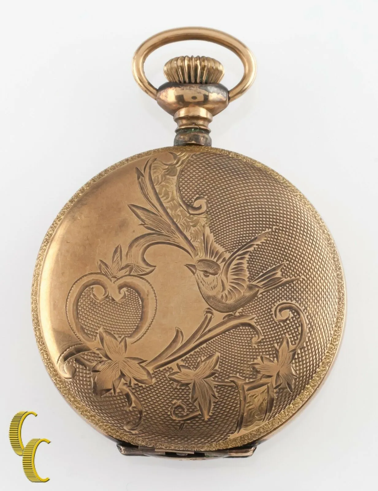 Illinois Full Hunter Gold Filled Antique Pocket Watch Gr 35 0S 15 Jewel