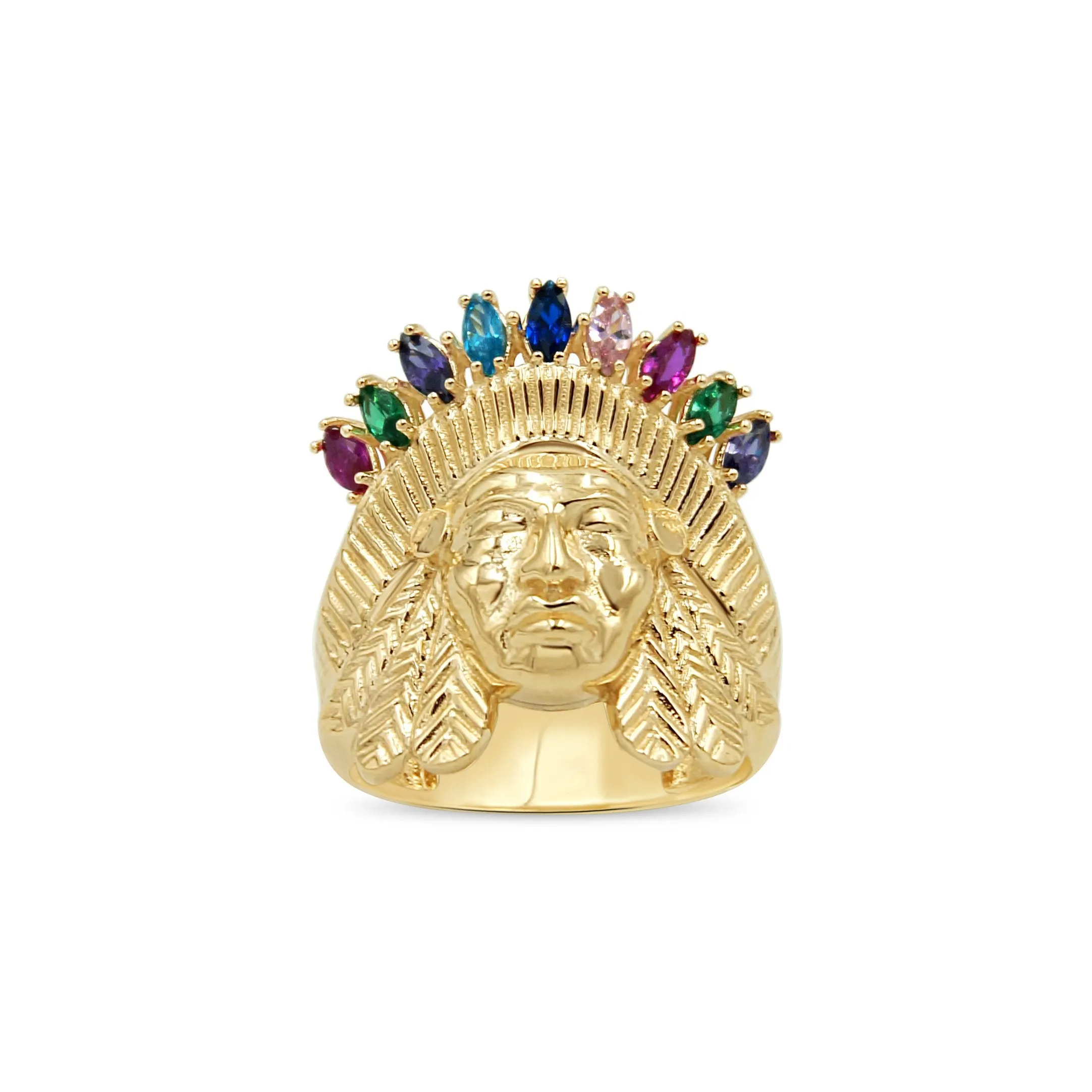 Indian Mens Pinky ring in 14kt Gold