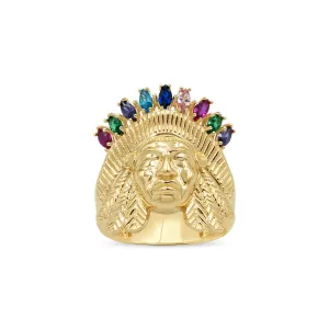 Indian Mens Pinky ring in 14kt Gold