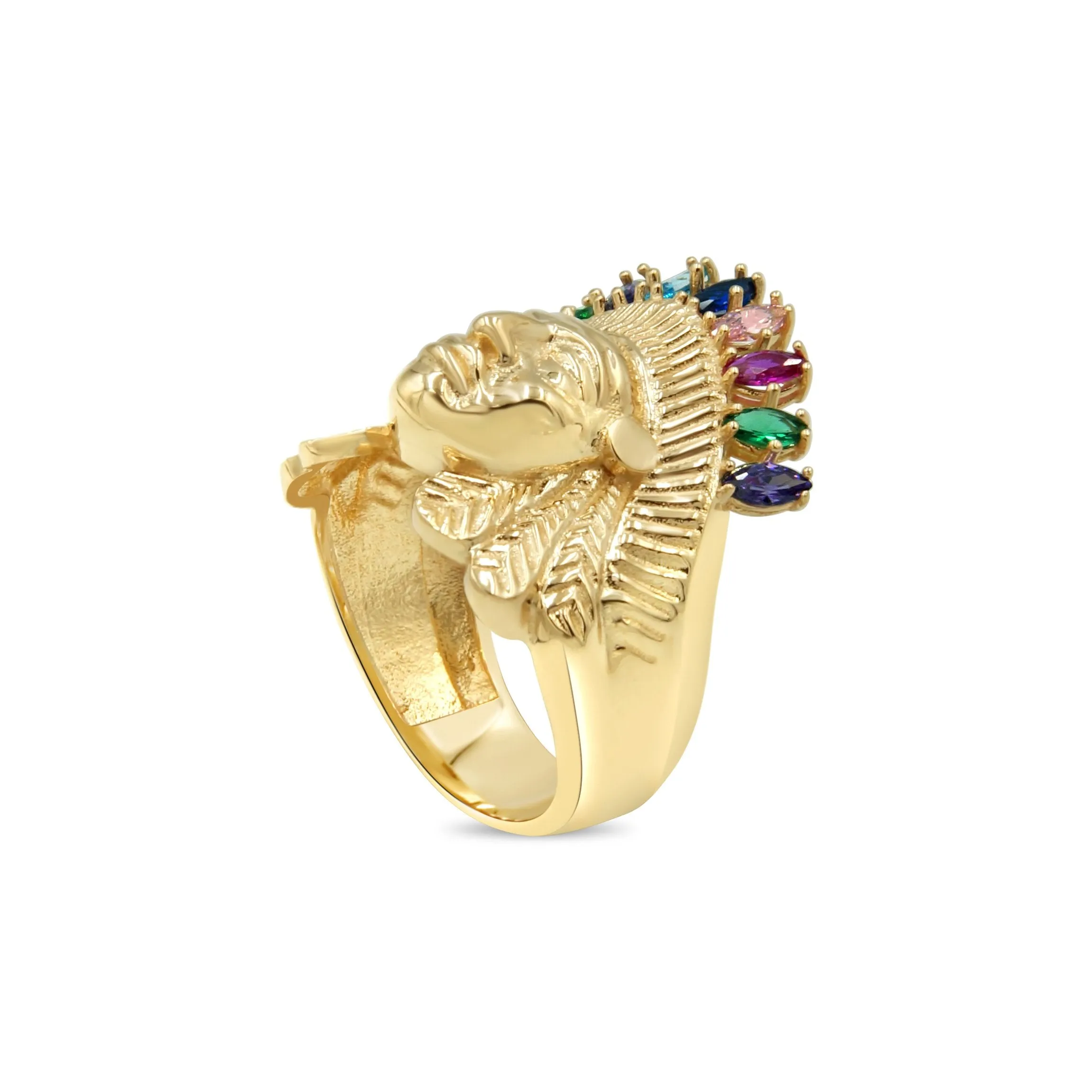Indian Mens Pinky ring in 14kt Gold