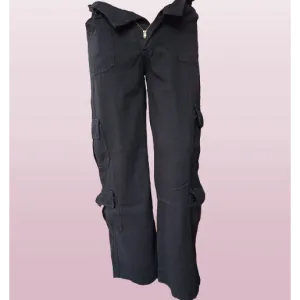 INSTOCK- Summer low-waisted multi-pocket denim casual Pants