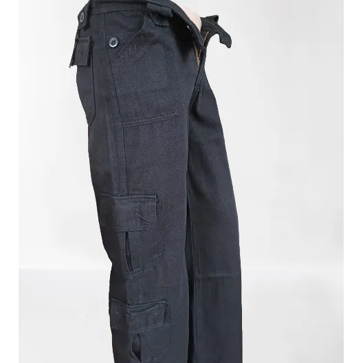INSTOCK- Summer low-waisted multi-pocket denim casual Pants