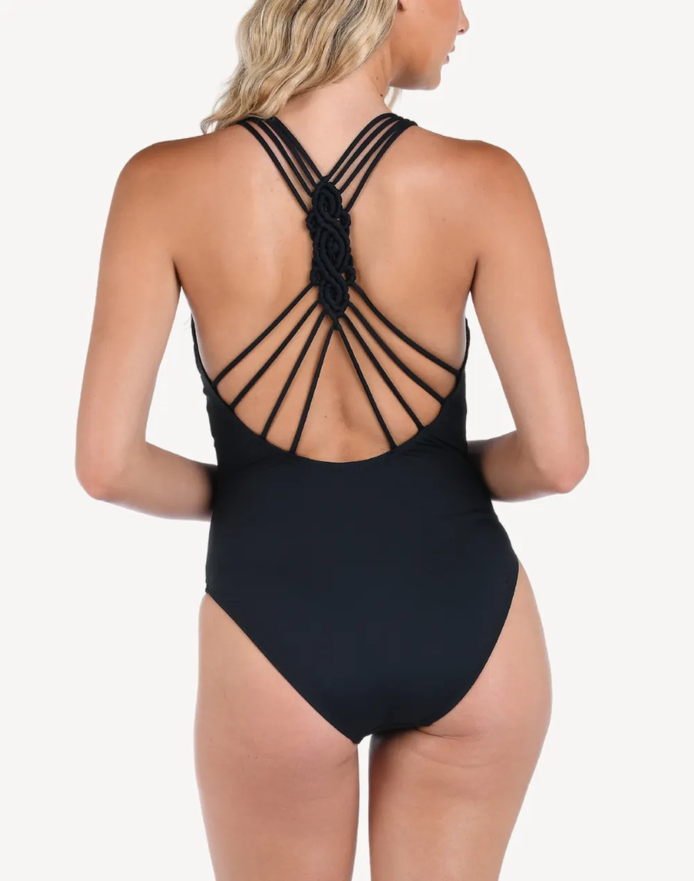 Island Goddess Macrame Back One Piece