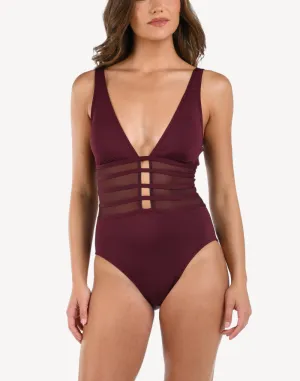 Island Goddess Strappy Mesh One Piece