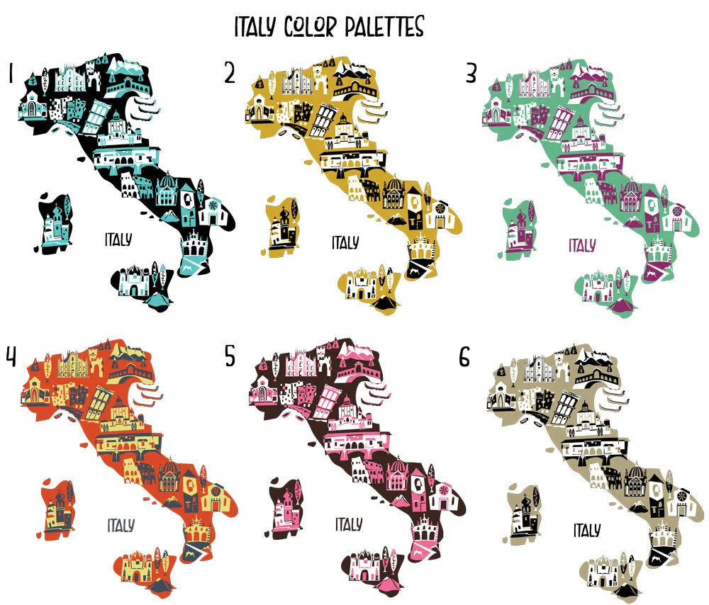 Italy Landmark Melamine Platter