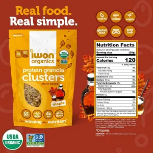iWon Organics - Protein Granola Clusters (224g)