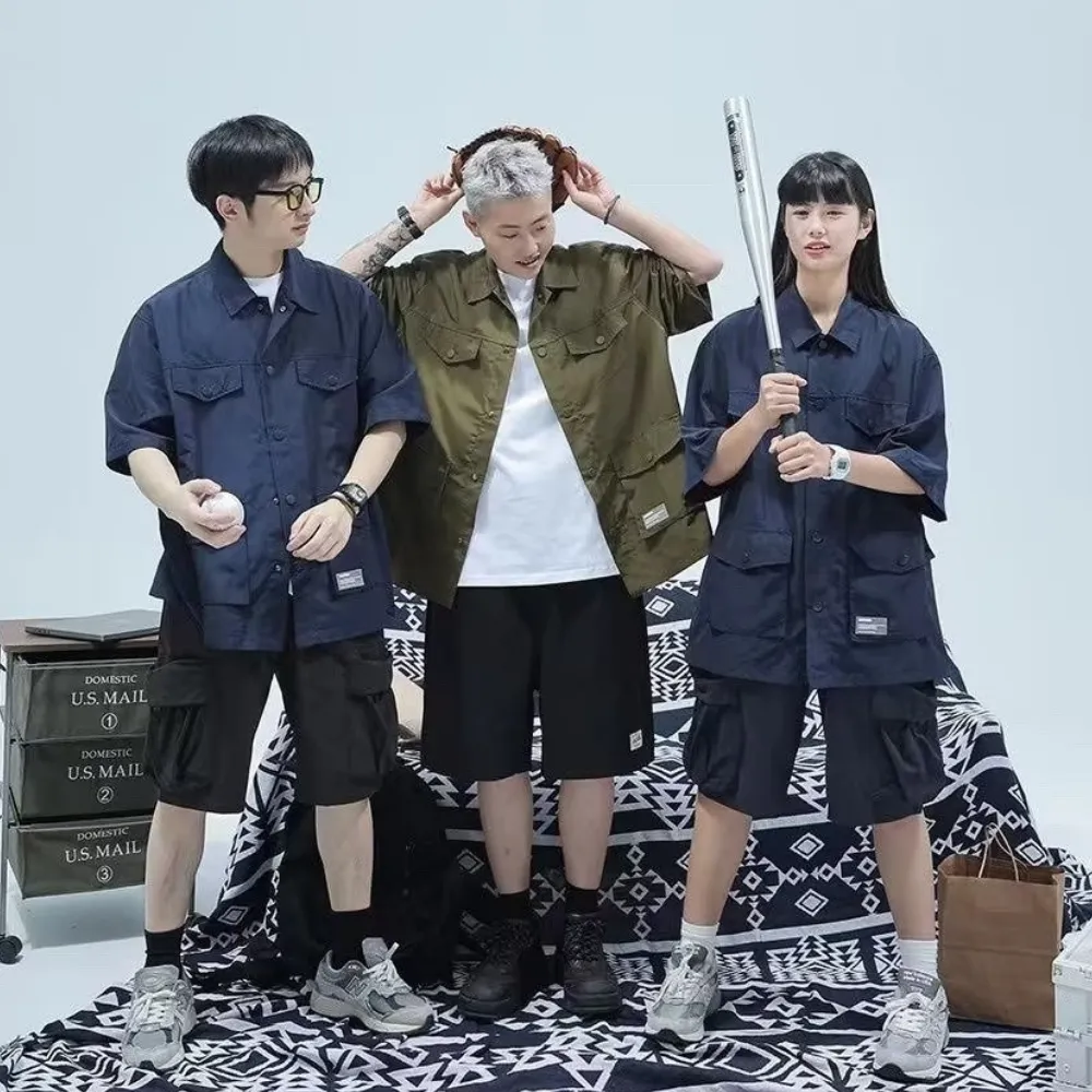 Japanese Multi-Pocket Work Shirt