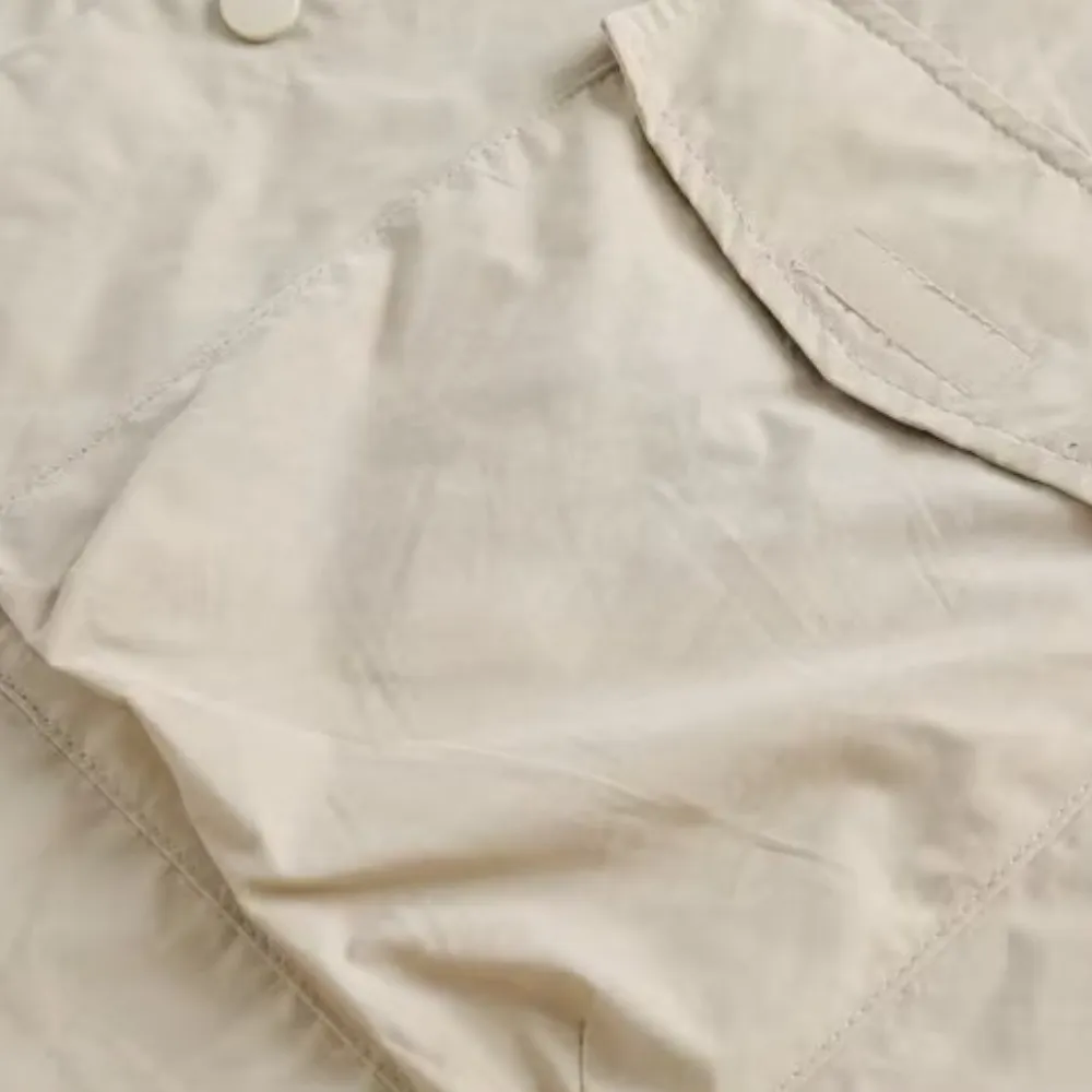 Japanese Solid Color Multi-Pocket Shirt