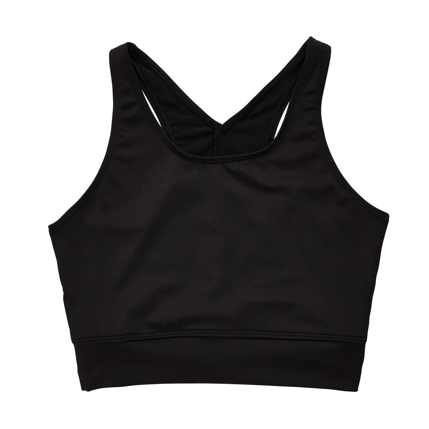 Jasmine: Longline Bra Crop with V Back