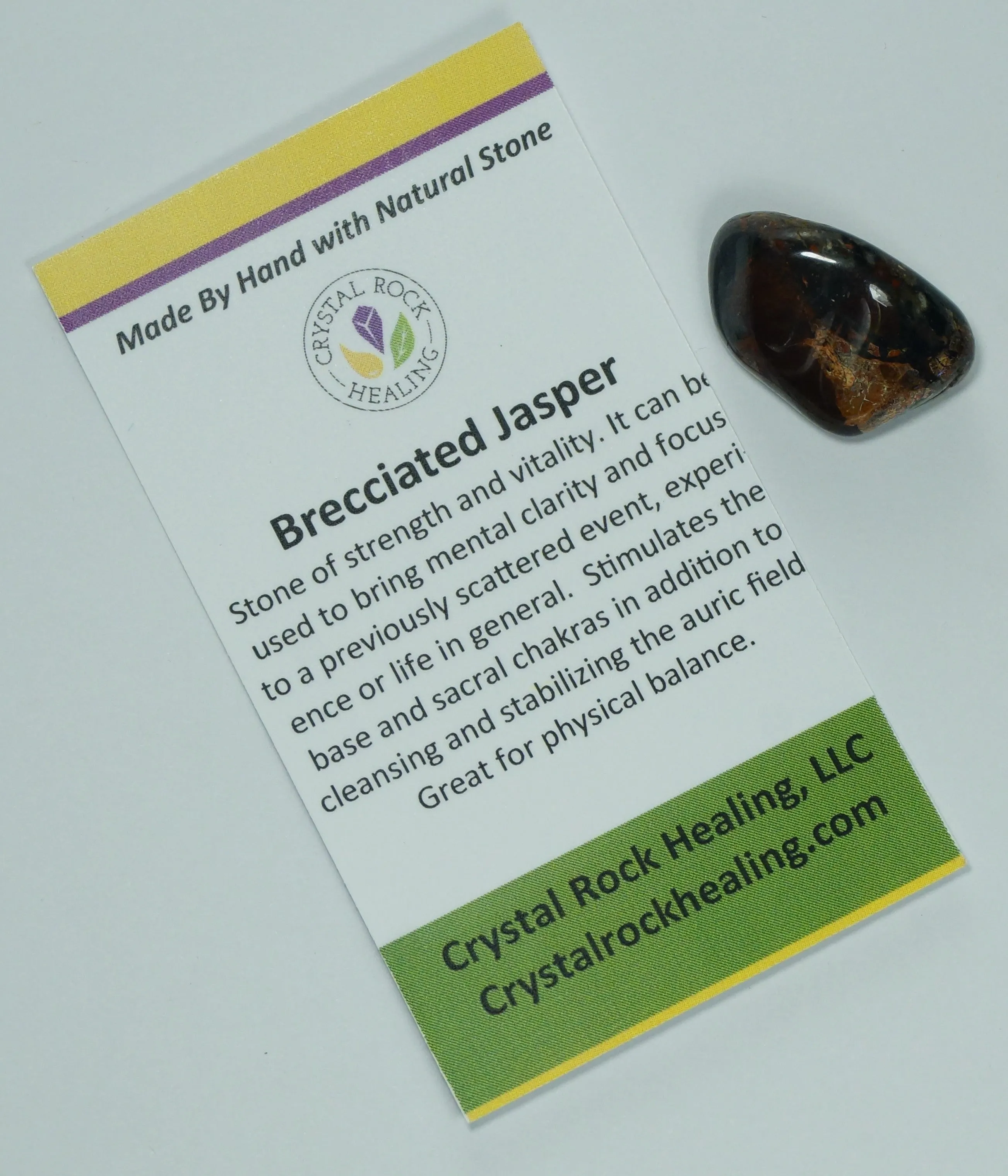 Jasper Brecciated Pocket Stone