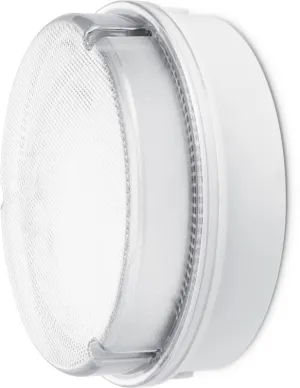 JCC JC23421WPR RadiaLED Utility Mains IP65 Ø205mm Bulkhead 12W 4000K 1150lm LED Microwave Dimmable