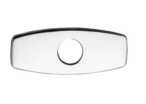 Jewel Faucets Solid Brass 4" Faucet Base Plate for Three Hole Application, Designer Finish 4894-X
