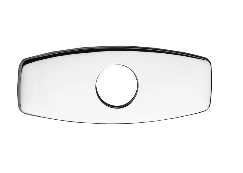 Jewel Faucets Solid Brass 4" Faucet Base Plate for Three Hole Application in Chrome 4894