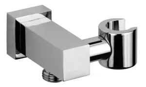 Jewel Faucets Solid Brass Modern Shower Wall Union with Hand Shower Holder in Chrome 86160