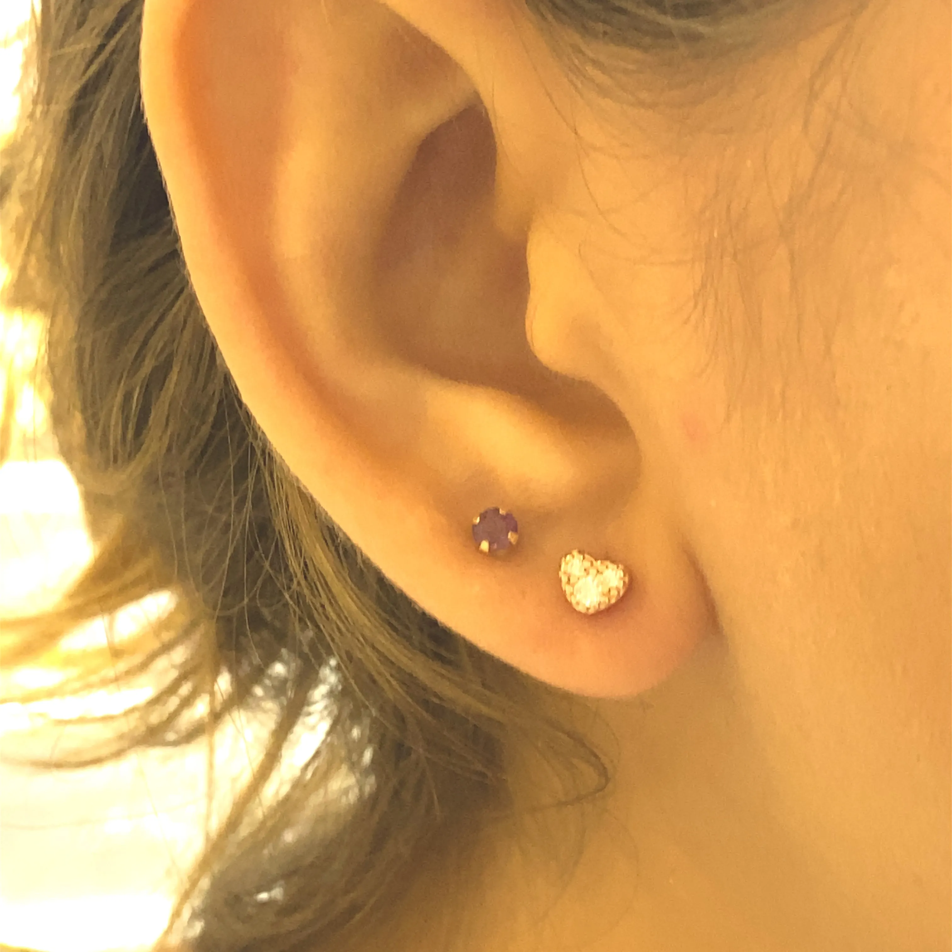 Jewel Heart Earrings