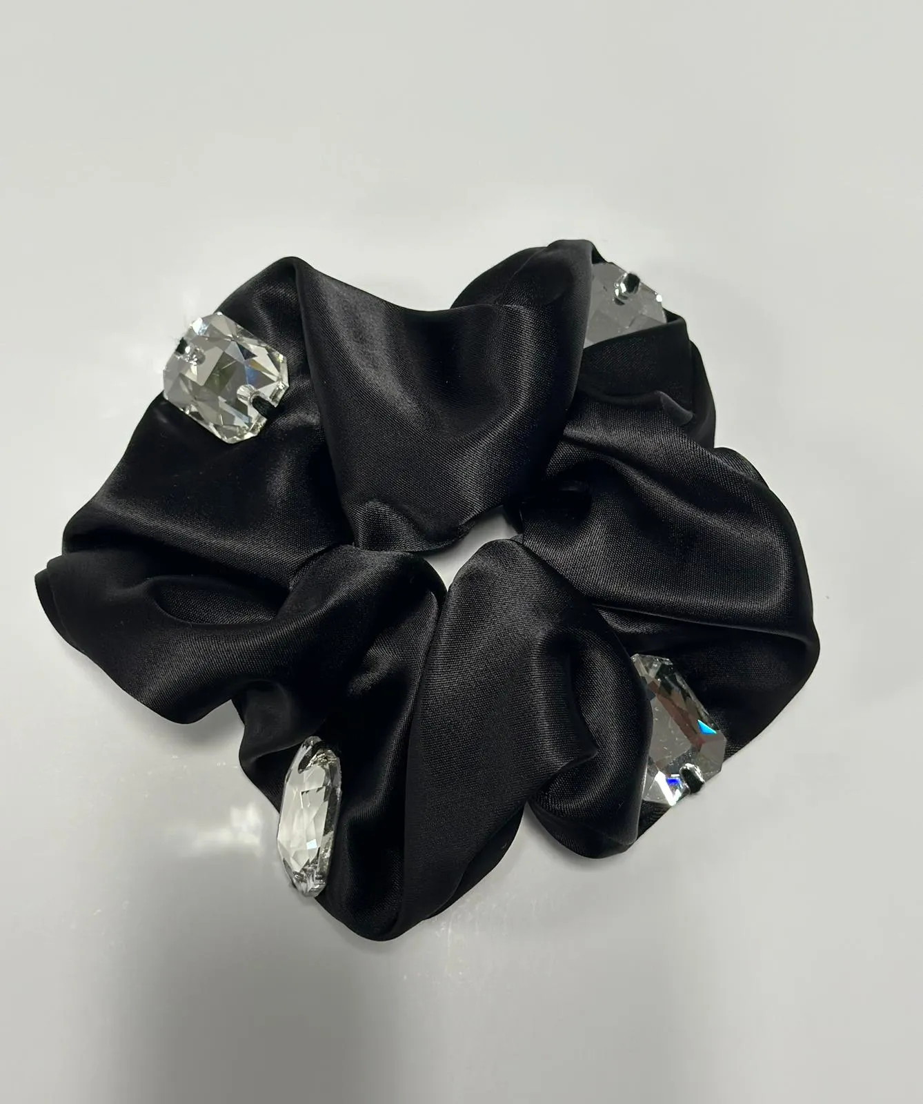 Jewel Satin Scrunchy
