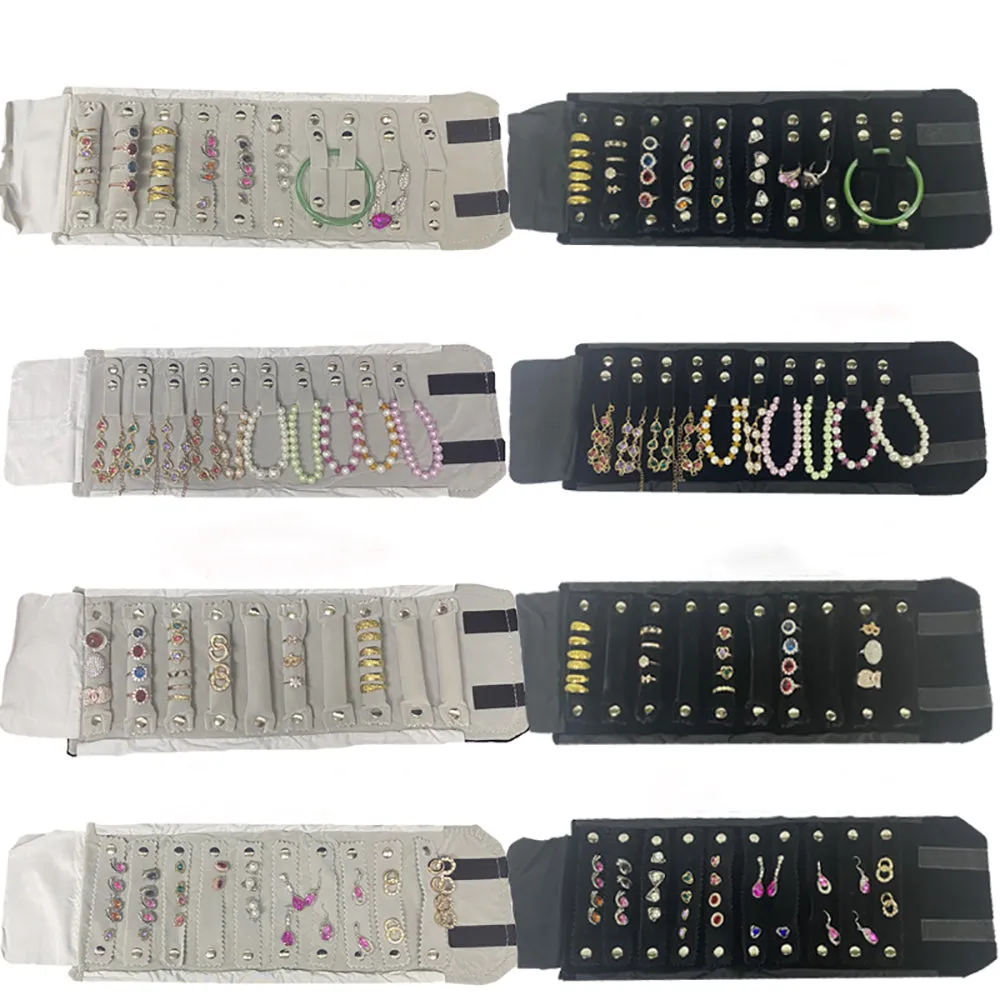 Jewelry Travel Rolls Accessories Organizer Storage Jewelry Display Multipurpose