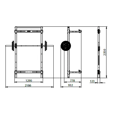 JORDAN® Folding Multi-Use Gym Rack