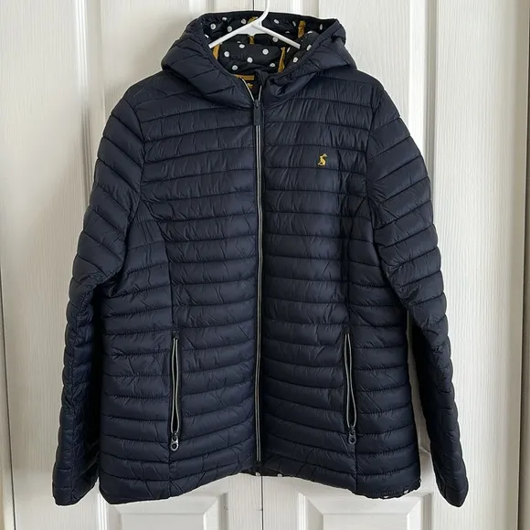 Joules Snug Padded Showerproof Packable Jacket Coat