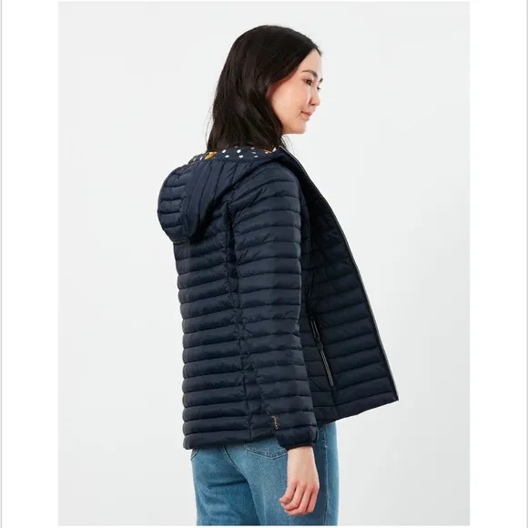 Joules Snug Padded Showerproof Packable Jacket Coat