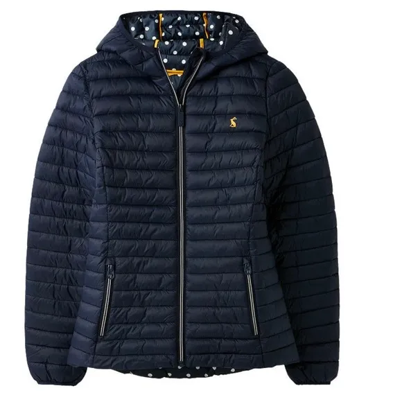 Joules Snug Padded Showerproof Packable Jacket Coat