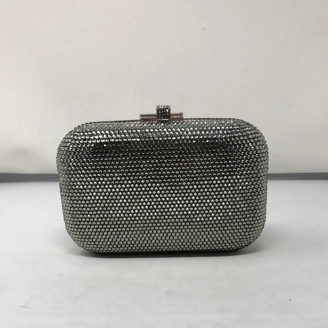 Judith Leiber Rounded Edge Rectangle Crystal Clutch