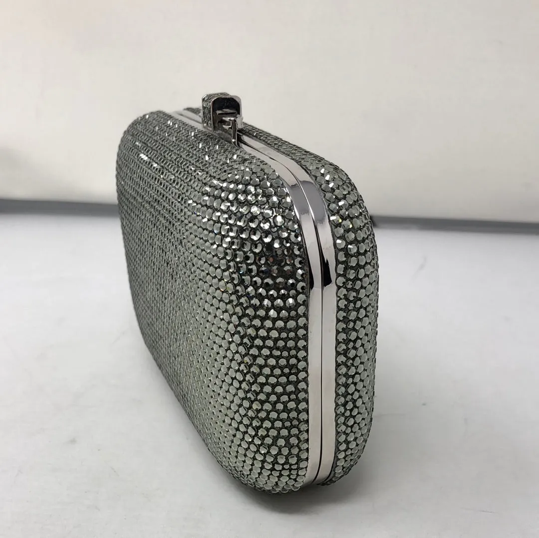 Judith Leiber Rounded Edge Rectangle Crystal Clutch