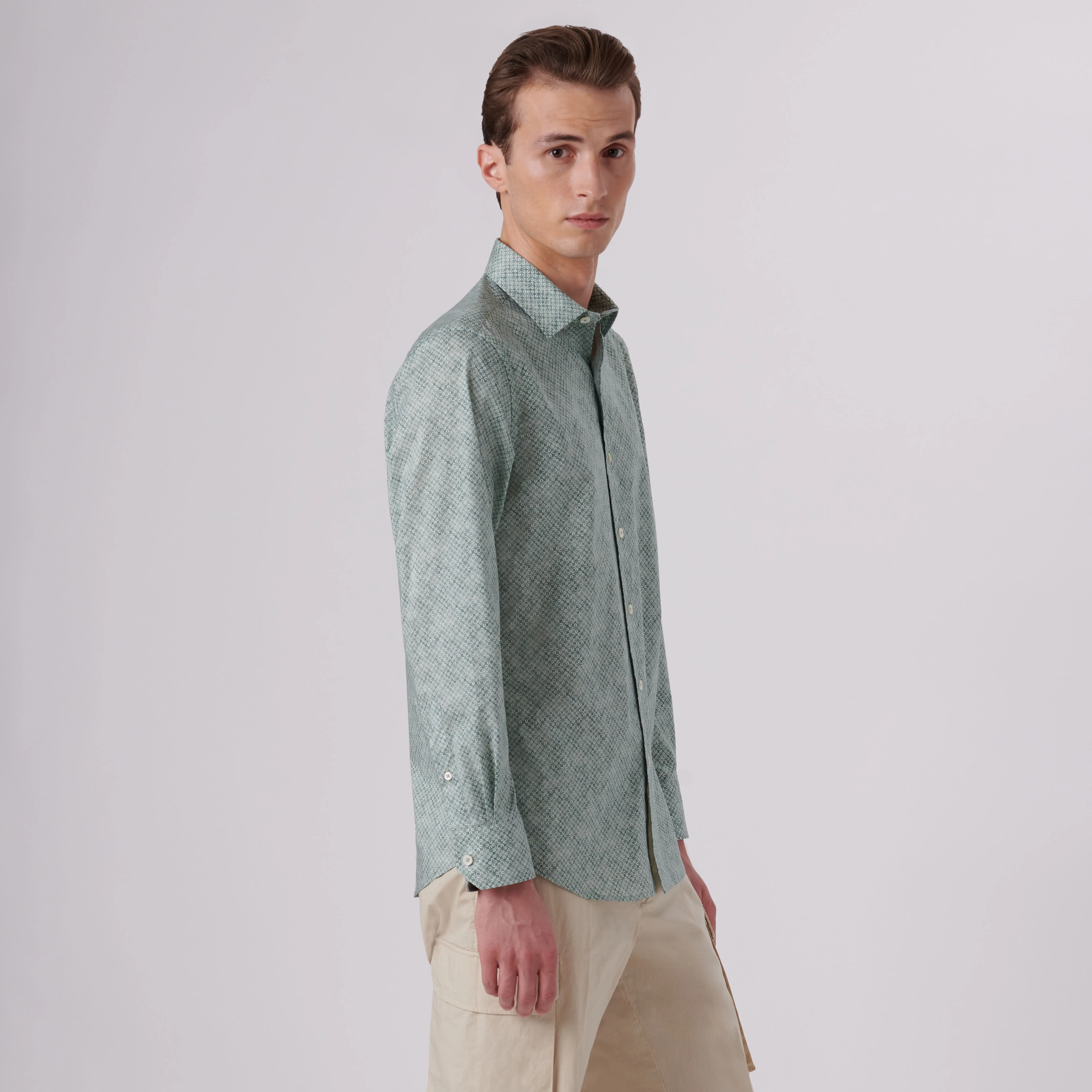 Julian Geometric Print Shirt