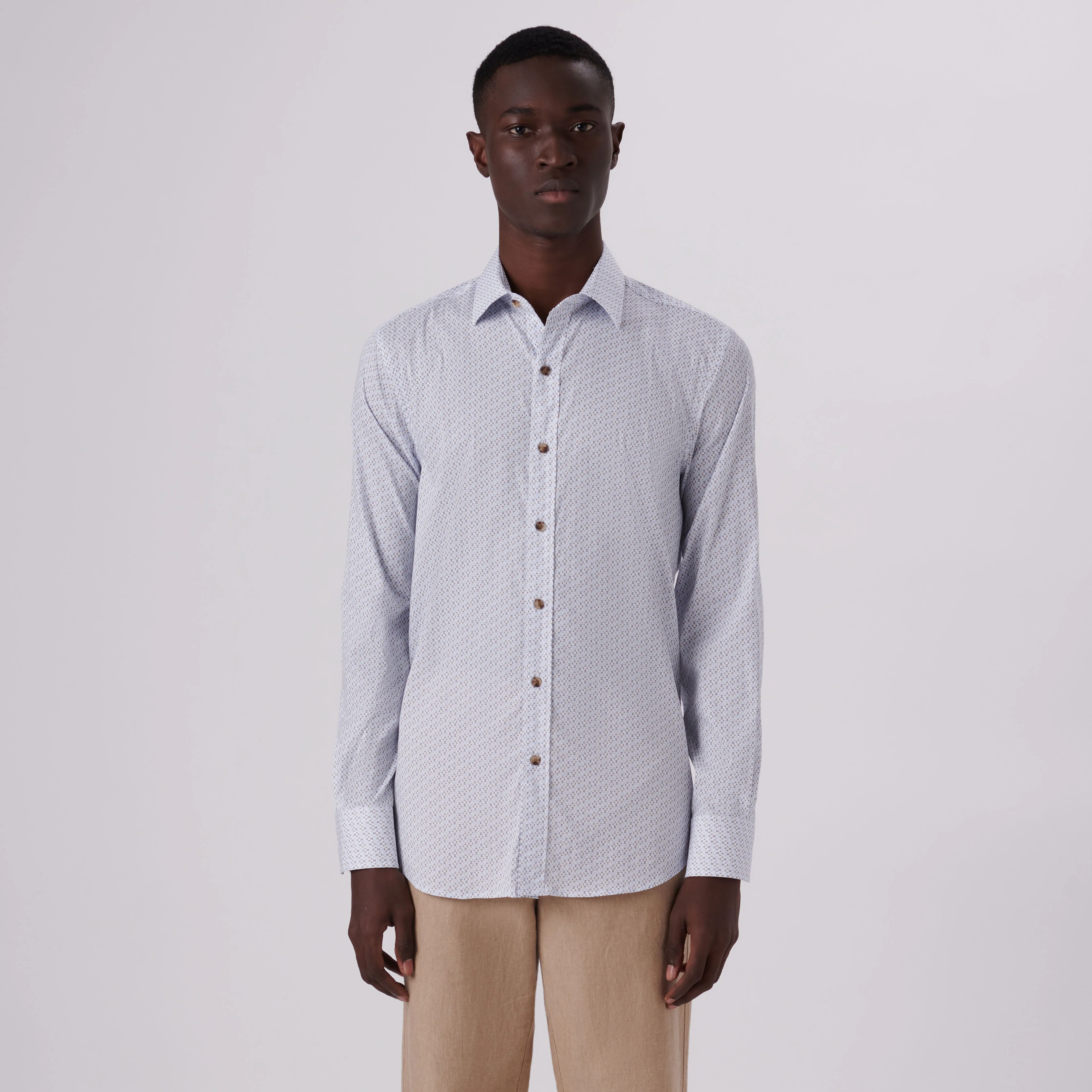 Julian Geometric Print Shirt