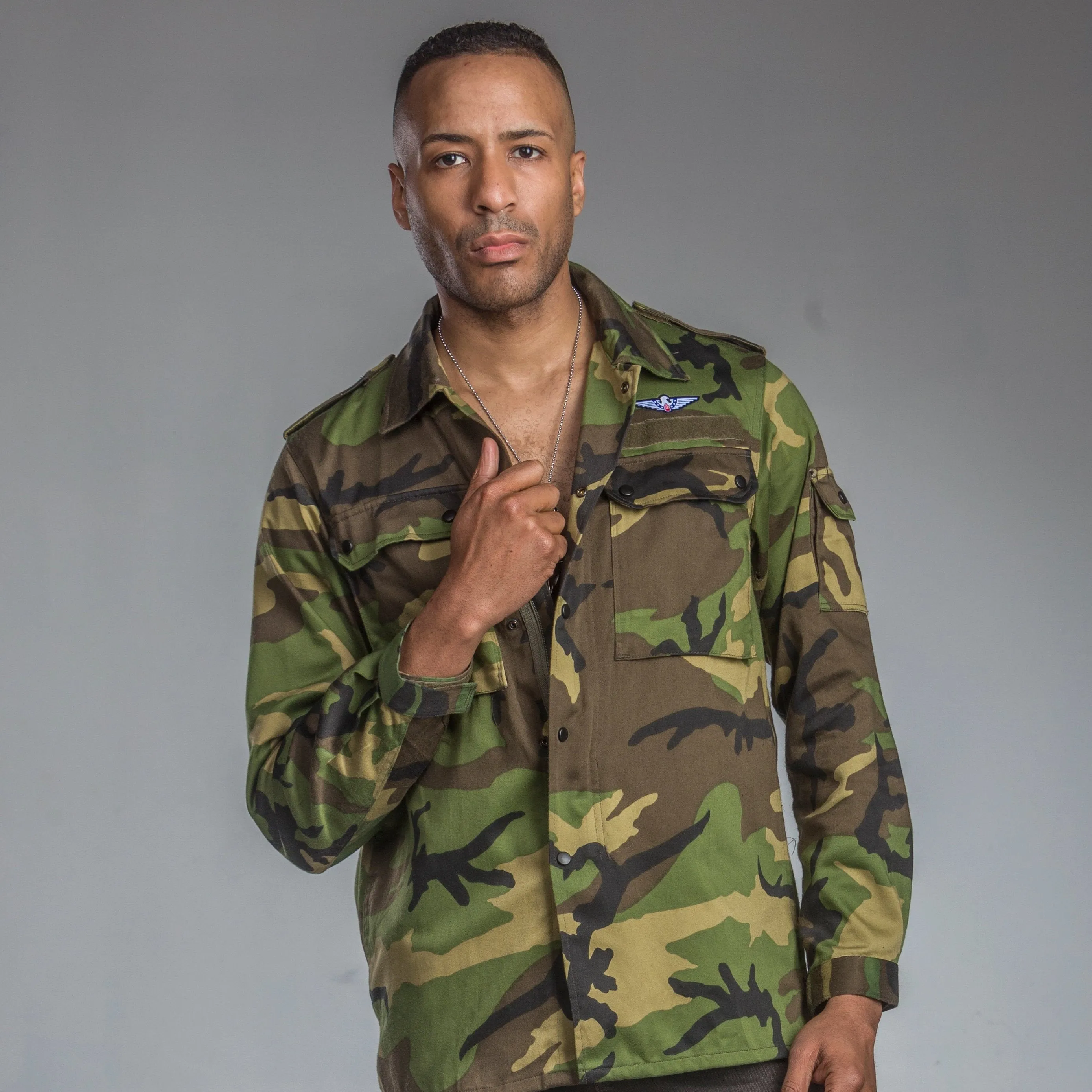 Jungle/Woodland Camo Field Shirt